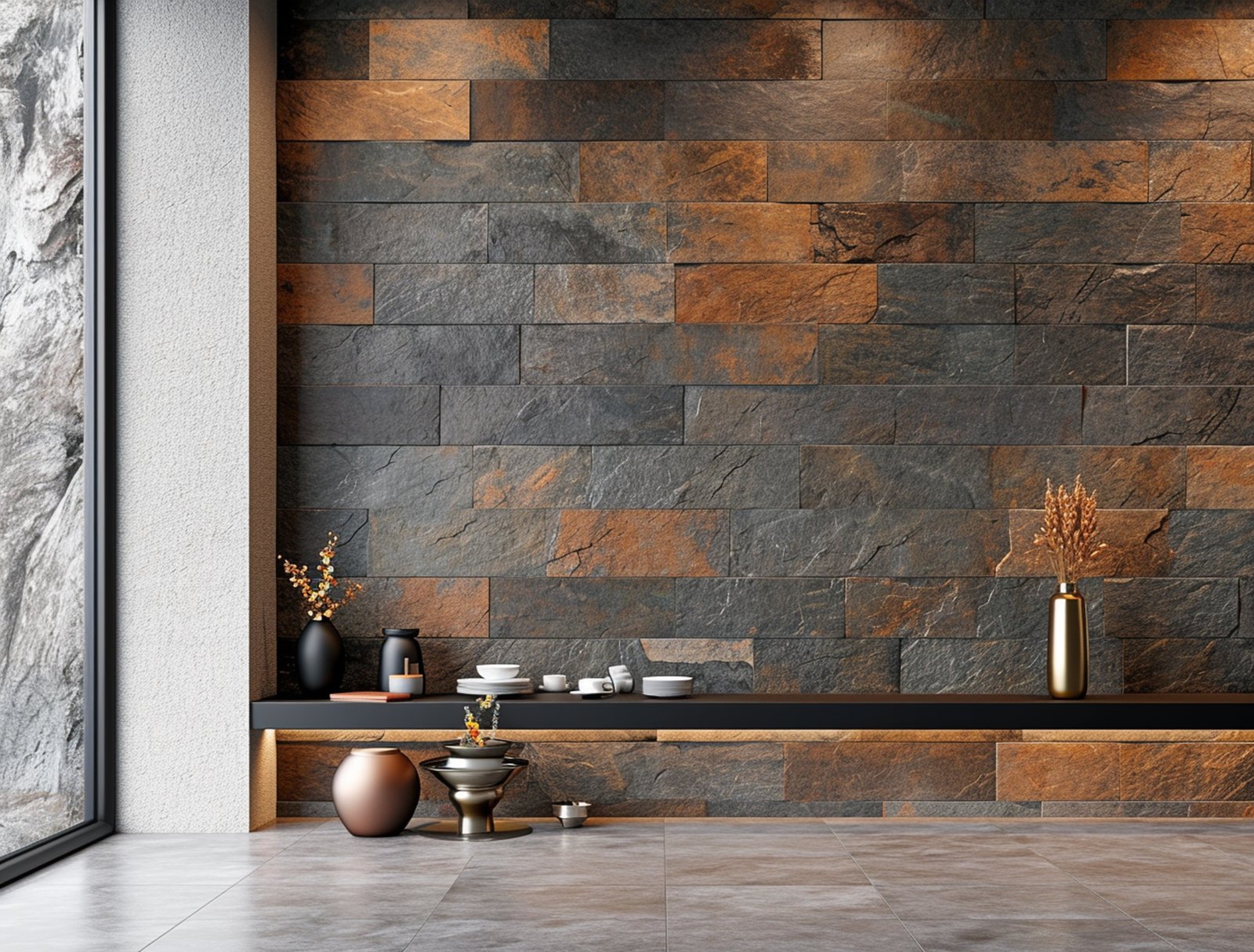 Artisan applying wall texture at XofoCoats